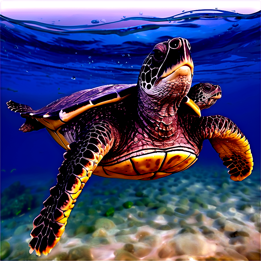 Majestic Leatherback Turtle Swimming Png 53 PNG image