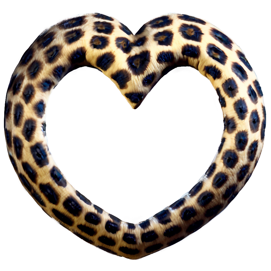 Majestic Leopard Heart Png 48 PNG image