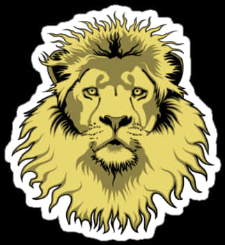 Majestic Lion Graphic PNG image