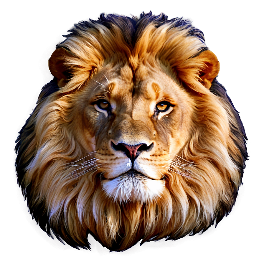 Majestic Lion Portrait Png Fwc5 PNG image