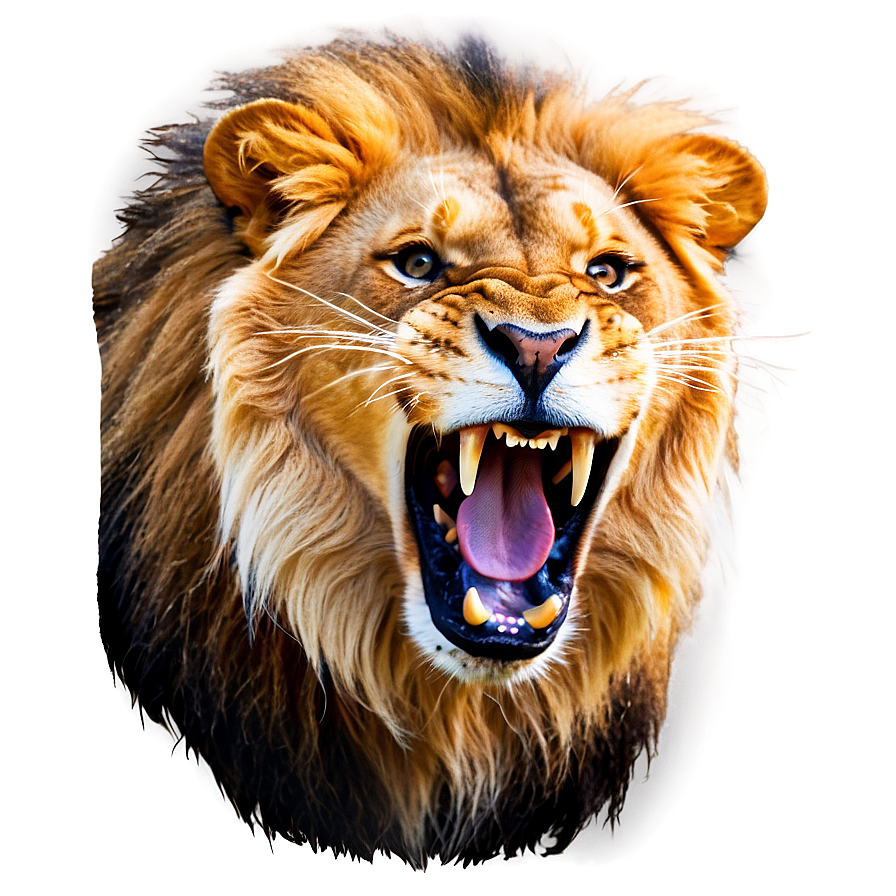 Majestic Lion Roaring Png 05032024 PNG image