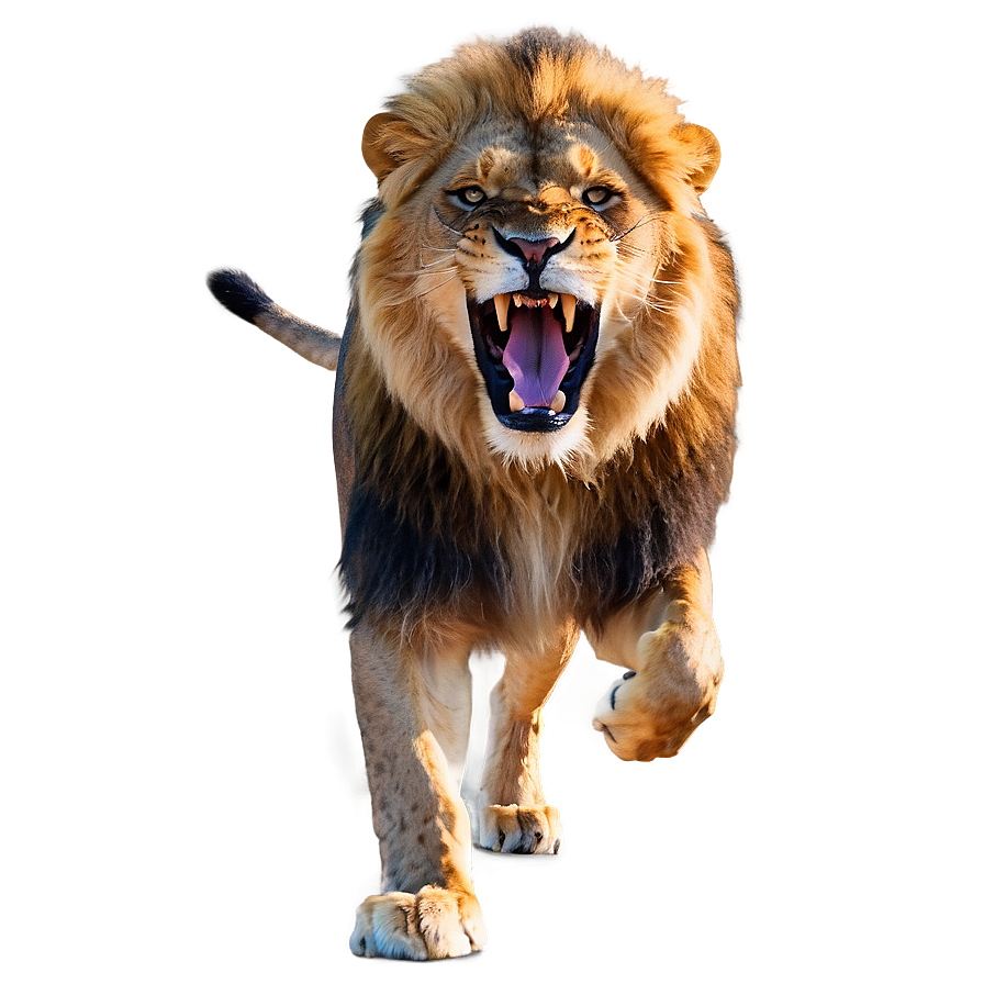 Majestic Lion Roaring Png Snd9 PNG image