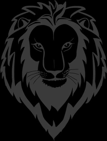 Majestic_ Lion_ Silhouette_ Art PNG image