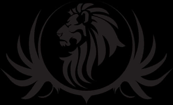 Majestic_ Lion_ Silhouette_ Artwork PNG image