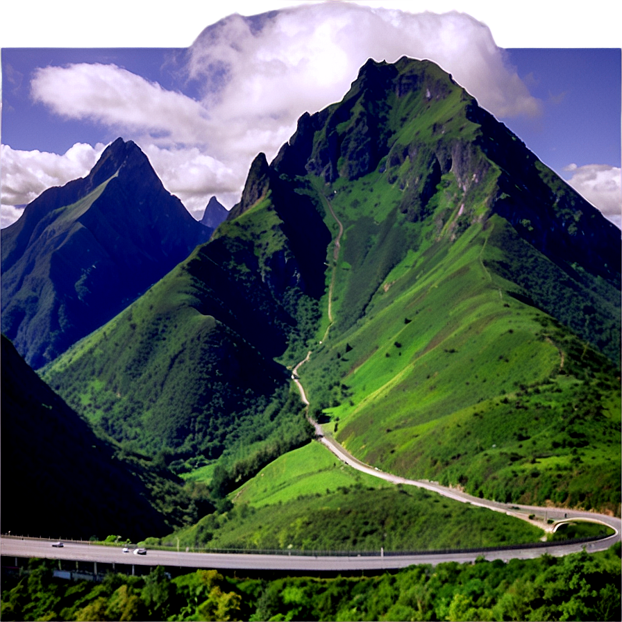 Majestic Mountain Pass Png Jpu63 PNG image