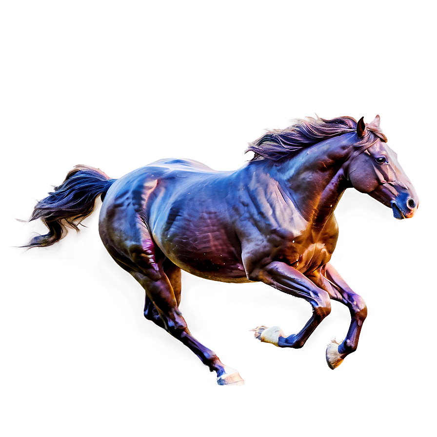 Majestic Mustang Horse Gallop Png Pdy PNG image