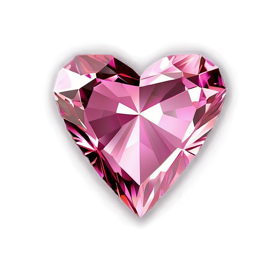 Majestic Pink Heart Diamond Png Tnl PNG image