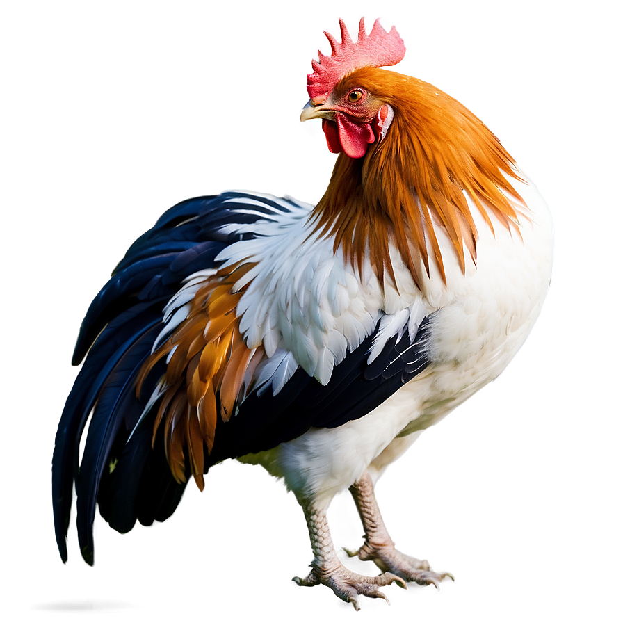 Majestic Rooster Pose Png Yyo PNG image