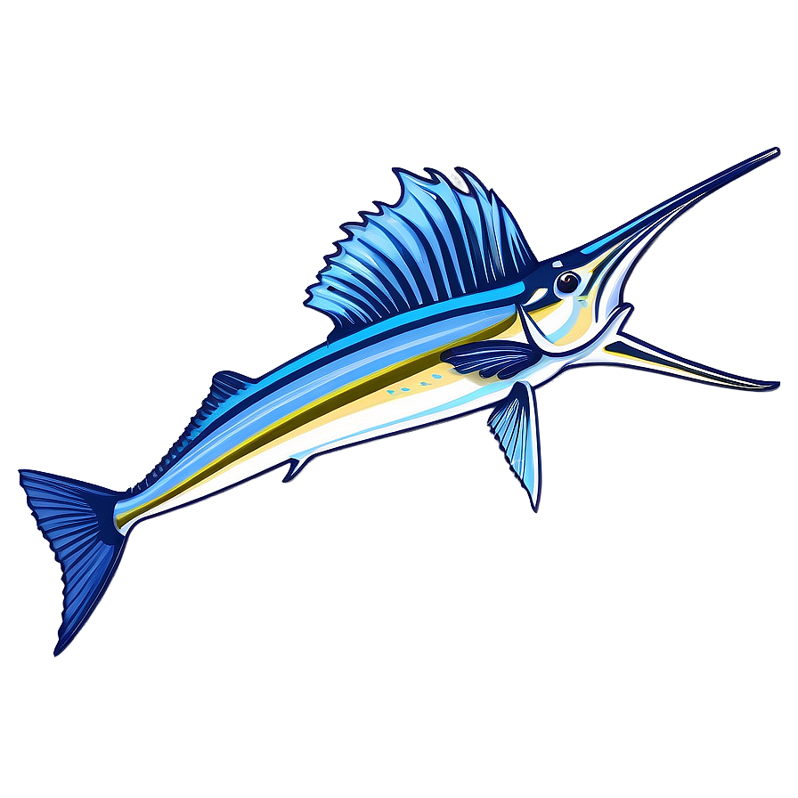 Majestic Sailfish Sketch Png 28 PNG image