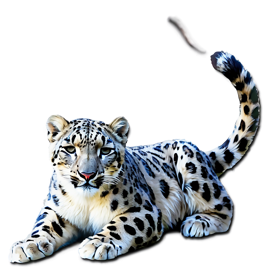 Majestic Snow Leopard Art Png 47 PNG image