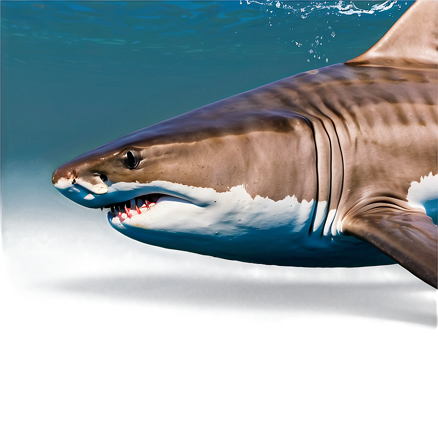 Majestic Tiger Shark In Motion Png 06212024 PNG image