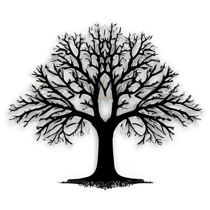 Majestic Tree Silhouette Png Gxs PNG image