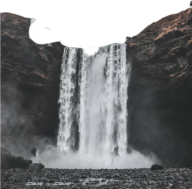 Majestic_ Waterfall_ Scenery PNG image