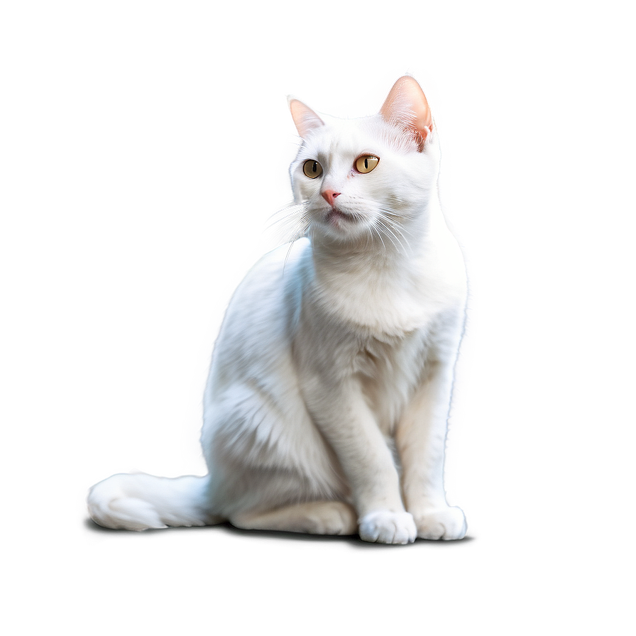 Majestic White Cat Png D PNG image