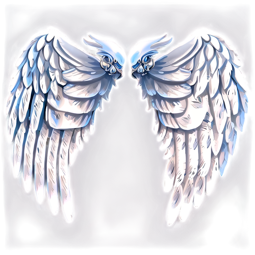 Majestic White Wings Illustration Png Bvi44 PNG image