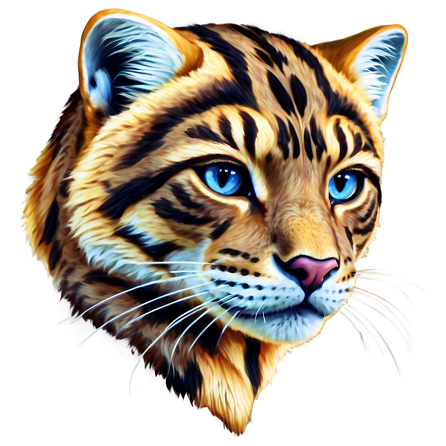 Majestic Wildcat Artwork Png 06132024 PNG image