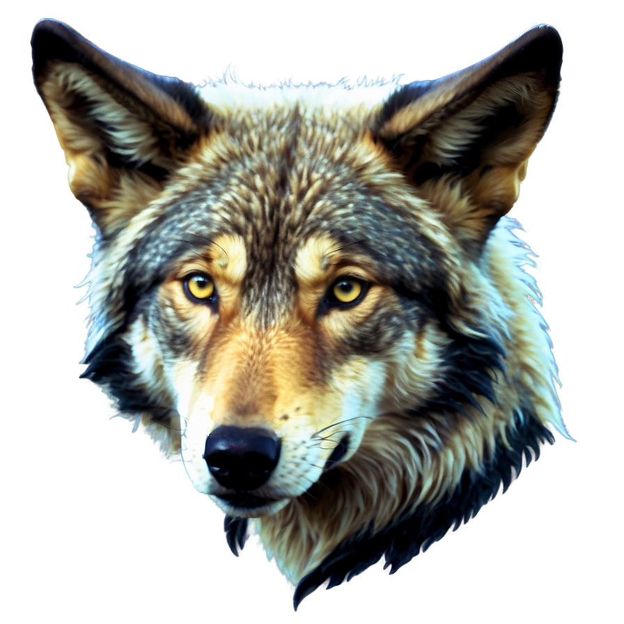 Majestic Wolf Head Portrait Png 06122024 PNG image