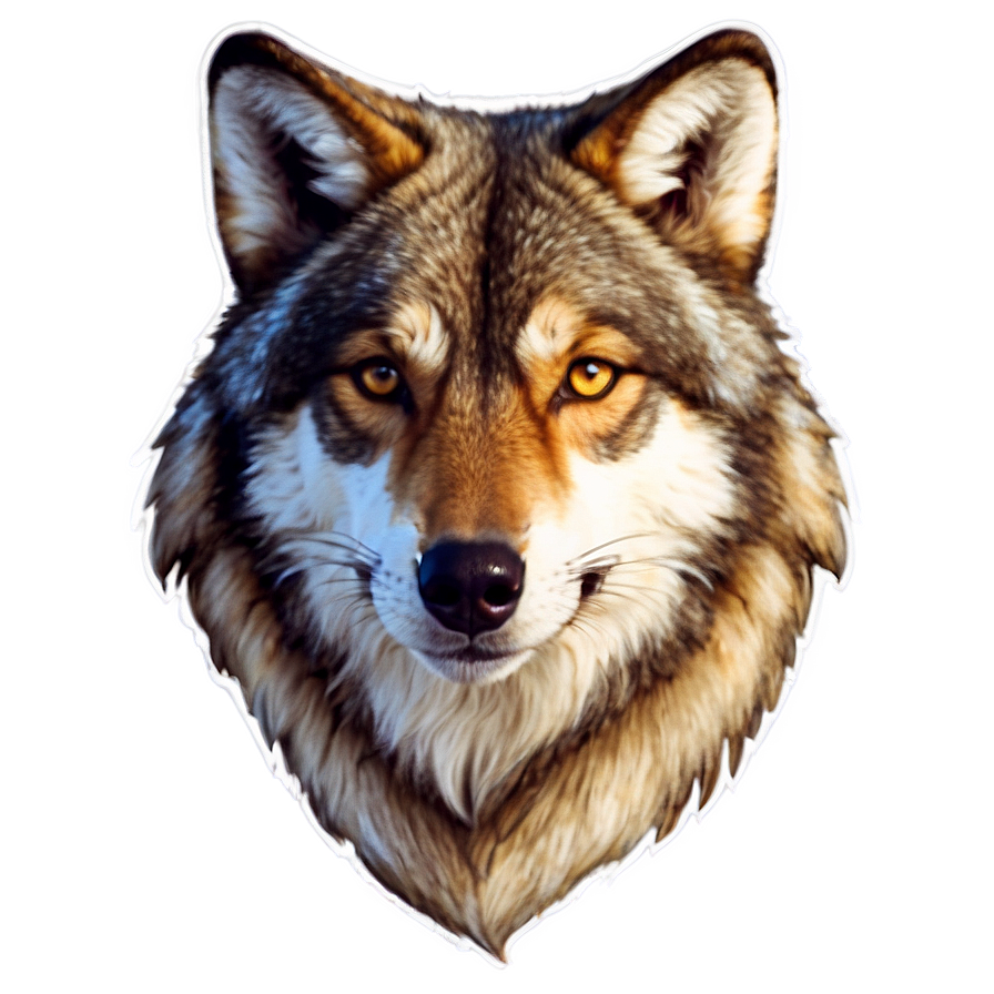 Majestic Wolf Head Portrait Png 06122024 PNG image