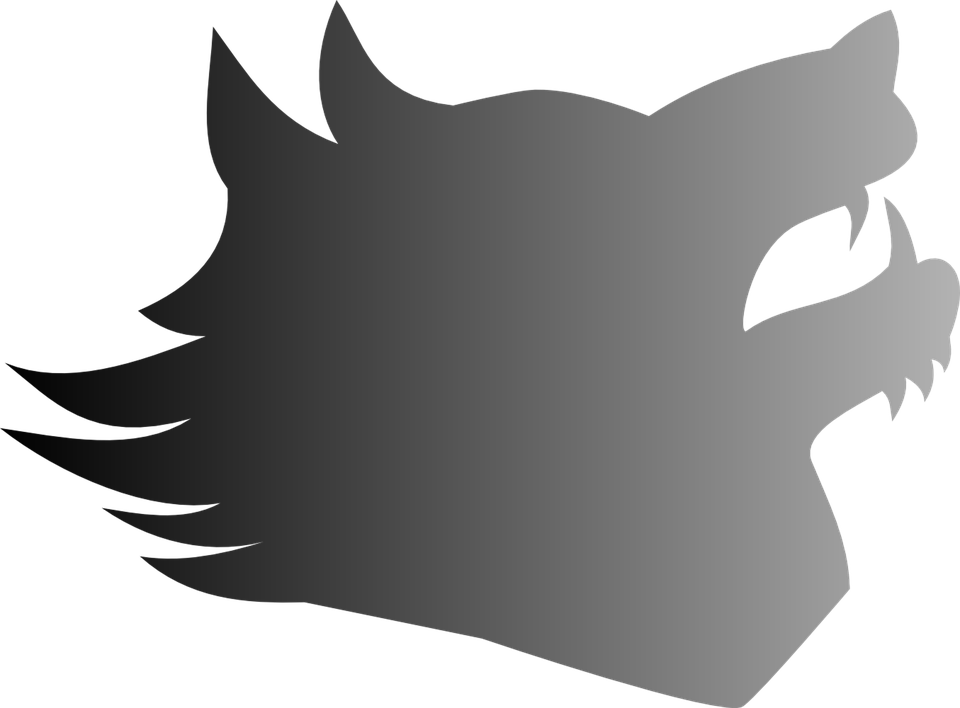 Majestic Wolf Silhouette PNG image