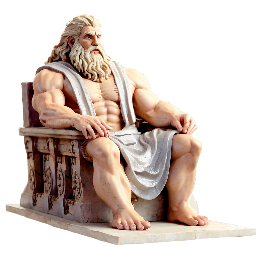 Majestic Zeus Throne Png Hkf PNG image