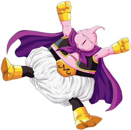 Majin Boo Flying Pose PNG image