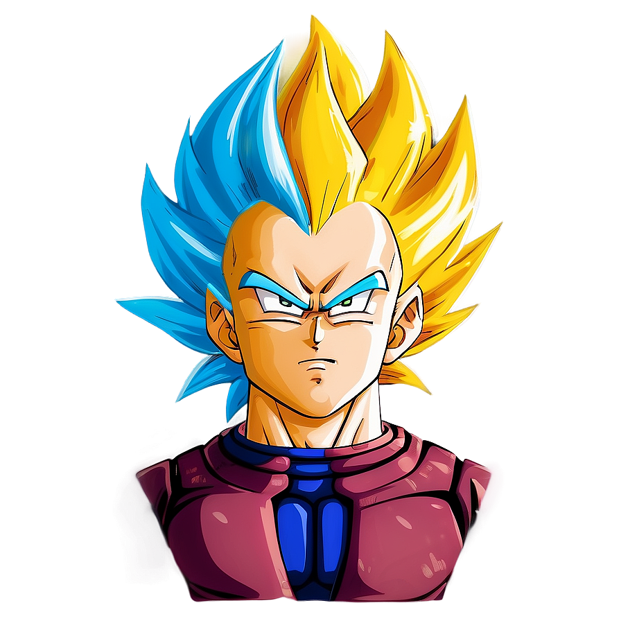 Majin Vegeta Vs Goku Hair Png Qwd66 PNG image