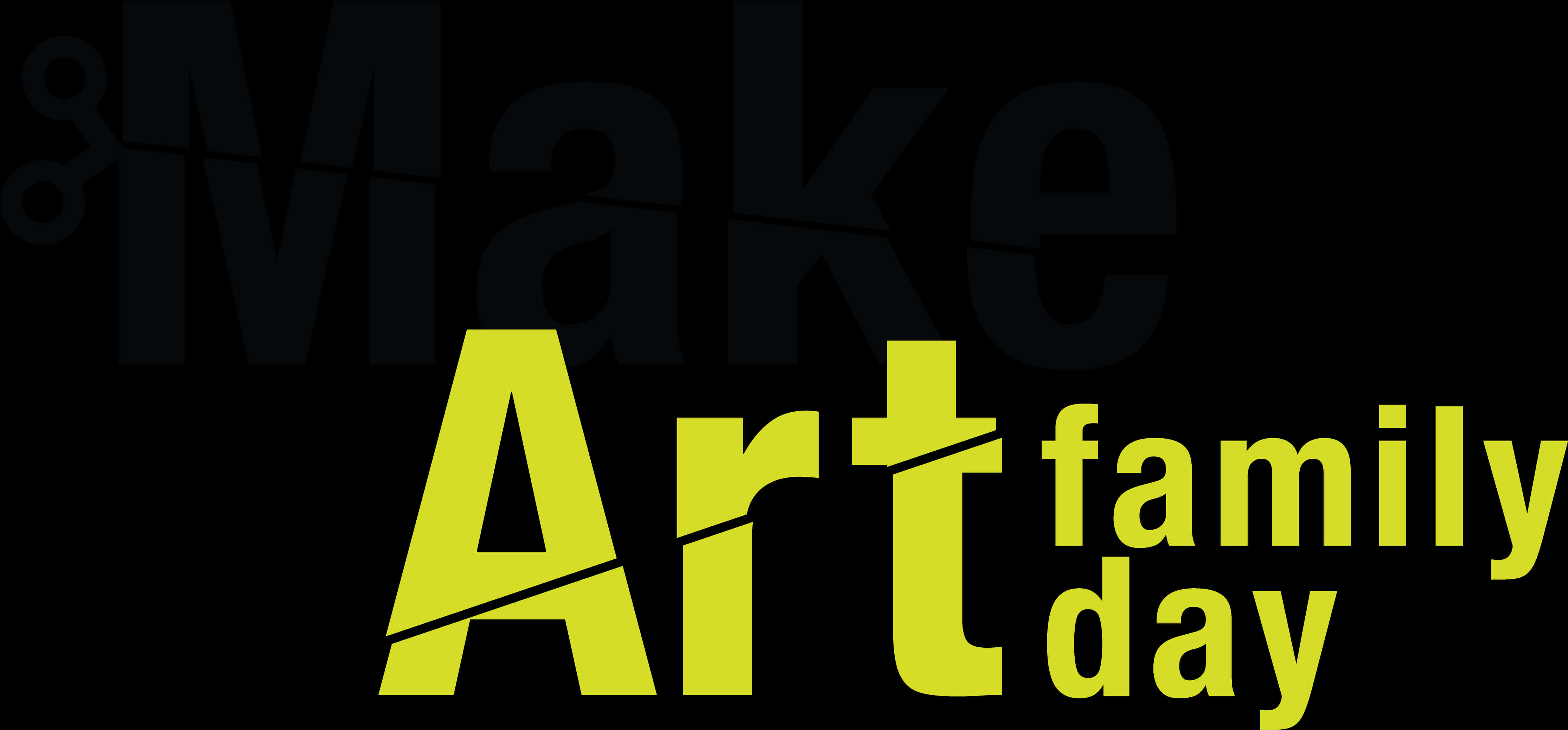 Make Art Family Day Graphic PNG image