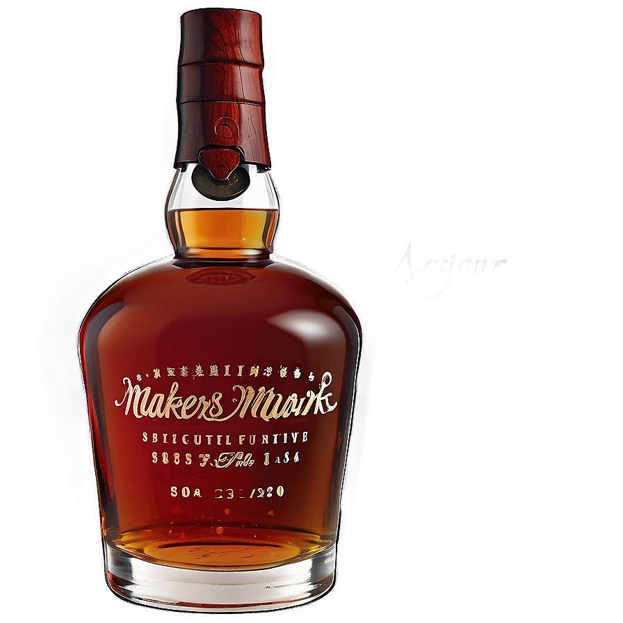 Makers Mark Signature Bottle Png 06282024 PNG image