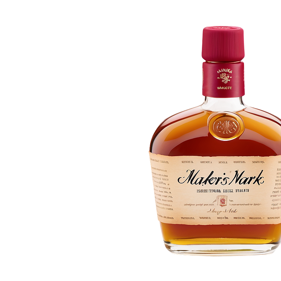 Makers Mark Wax Top Bottle Png 06282024 PNG image