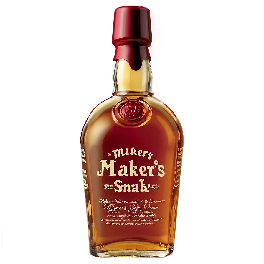 Makers Mark Whiskey Bottle Png Axs PNG image