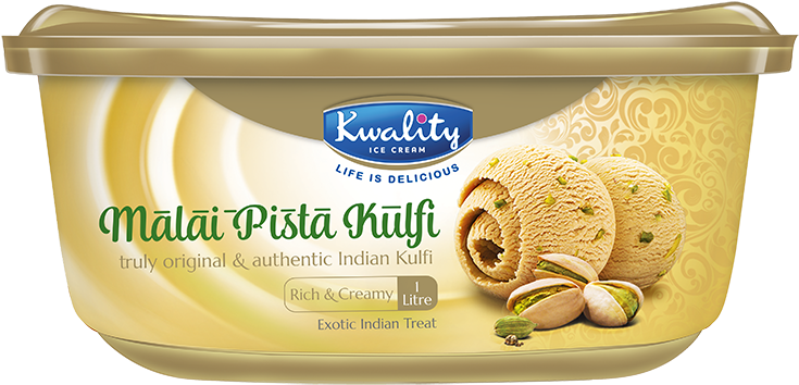 Malai Pista Kulfi Packaging PNG image