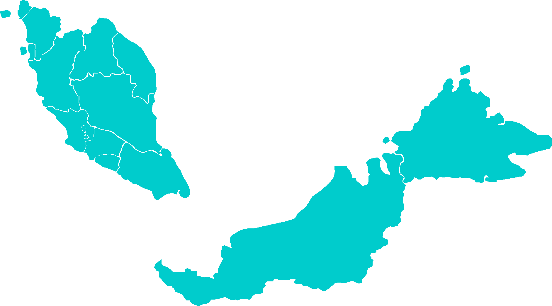 Malaysia Map Silhouette PNG image