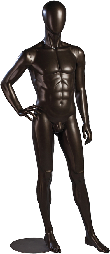 Male Mannequin Posing Black PNG image