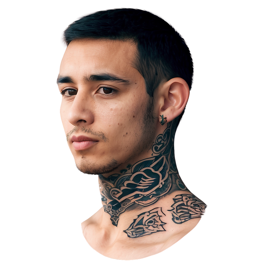 Male Neck Tattoo Gallery Png Jio30 PNG image