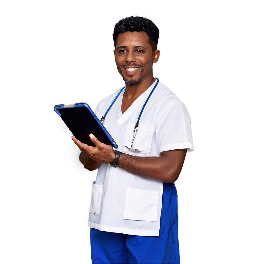 Male Nurse Giving Care Png 06292024 PNG image