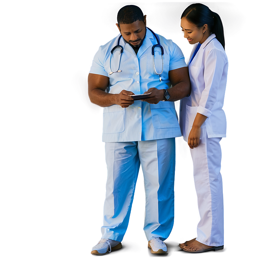 Male Nurse Giving Care Png 06292024 PNG image