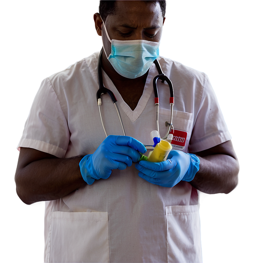 Male Nurse In Critical Care Png 06292024 PNG image