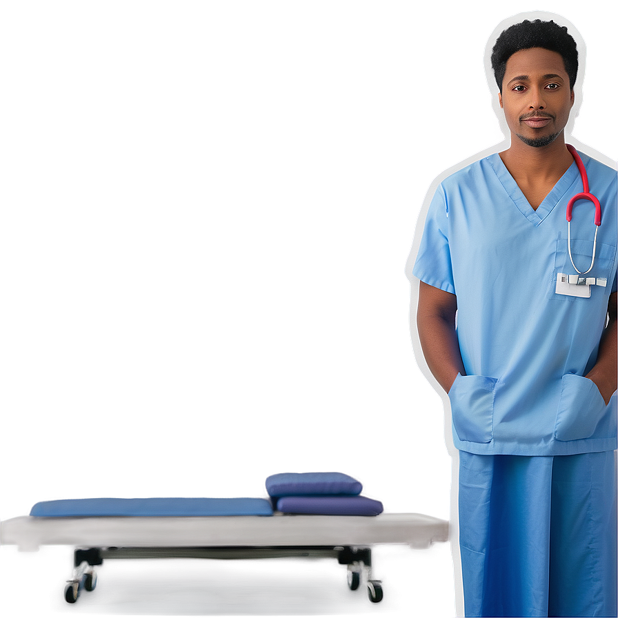 Male Nurse In Emergency Room Png Kll PNG image