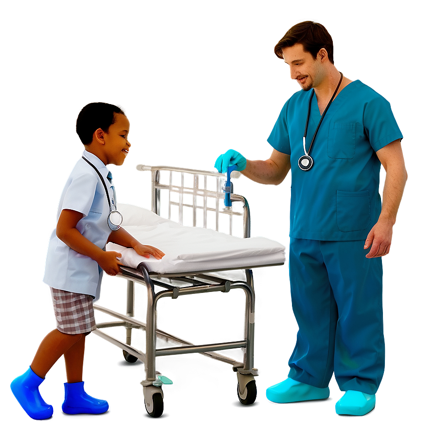 Male Nurse In Pediatrics Png Owr71 PNG image