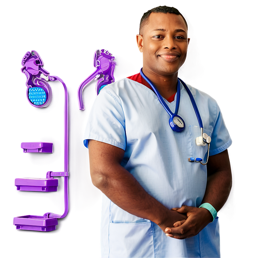 Male Nurse In Pediatrics Png Yfs PNG image