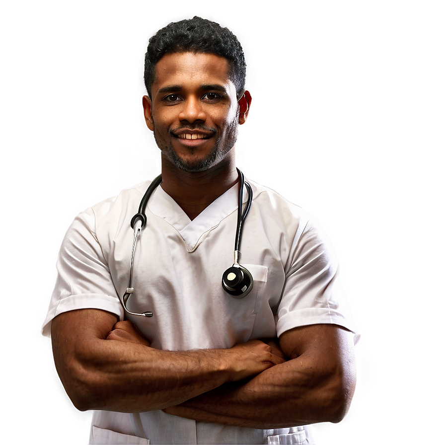 Male Nurse In Uniform Png Yur PNG image