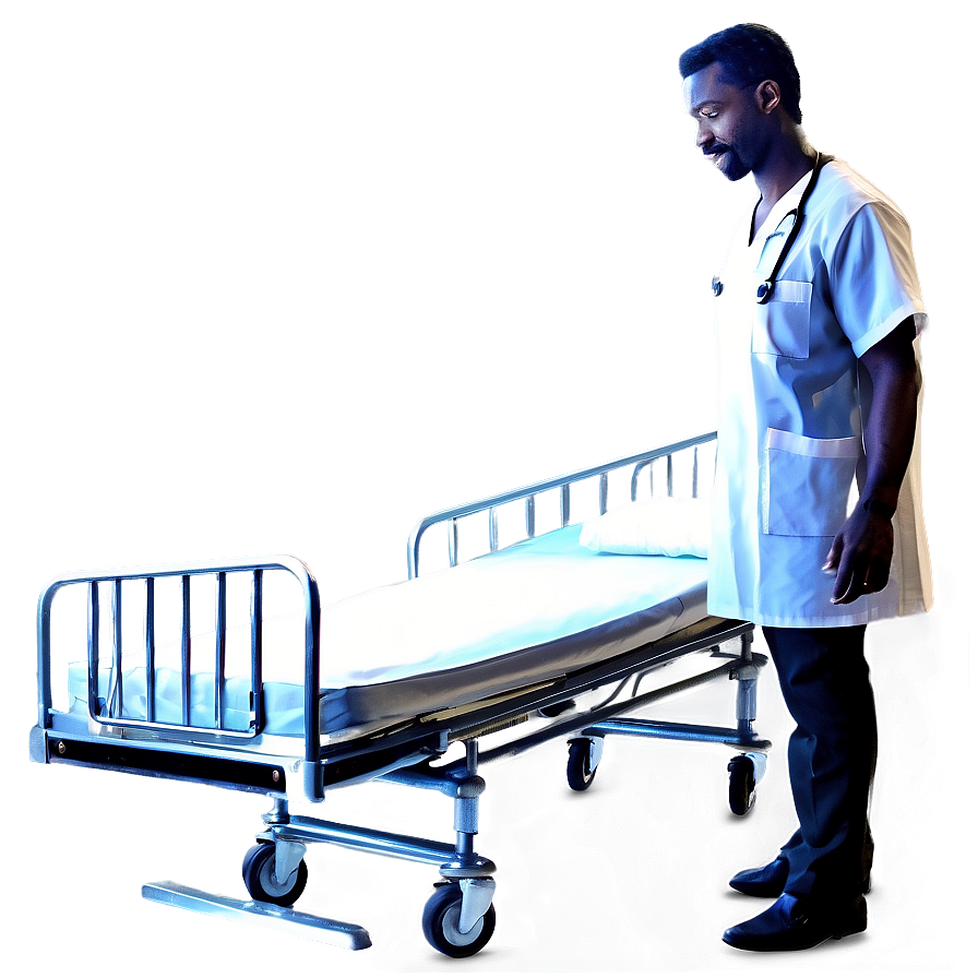 Male Nurse With Medical Equipment Png 06292024 PNG image