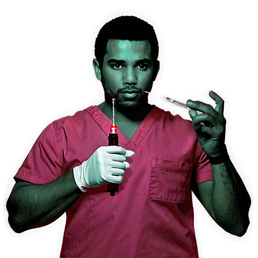 Male Nurse With Syringe Png Fhn77 PNG image