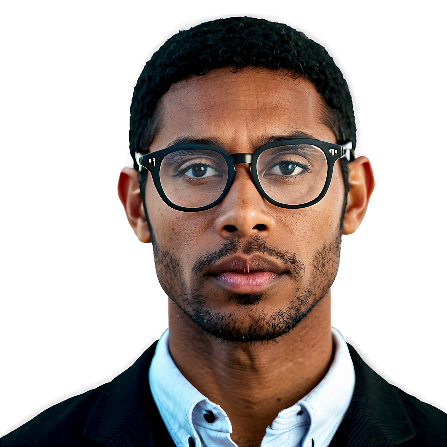 Male Teacher With Glasses Png Jvp PNG image