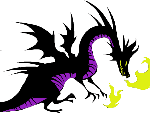 Maleficent_ Dragon_ Form_ Silhouette PNG image