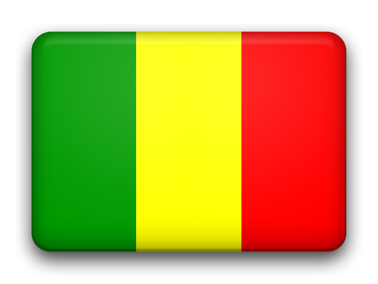 Mali Flag Graphic PNG image