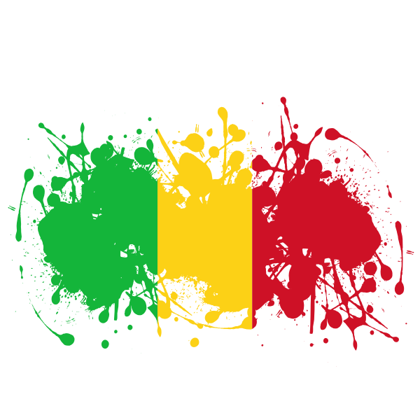 Mali_ Flag_ Paint_ Splatter PNG image