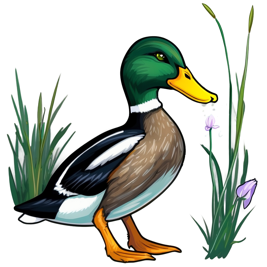 Mallard Duck Feeding Png Wia94 PNG image