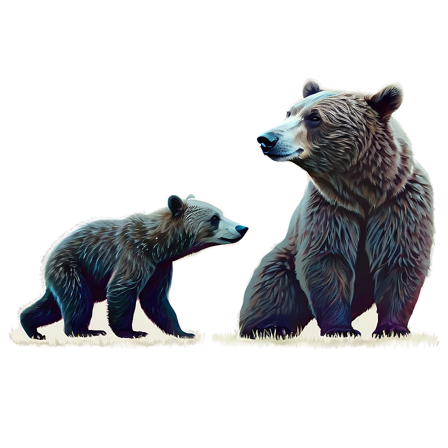 Mama Bear And Moonlight Png Vgf2 PNG image