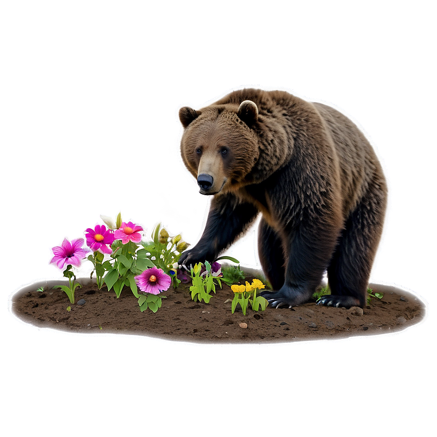 Mama Bear Gardening Activity Png 77 PNG image